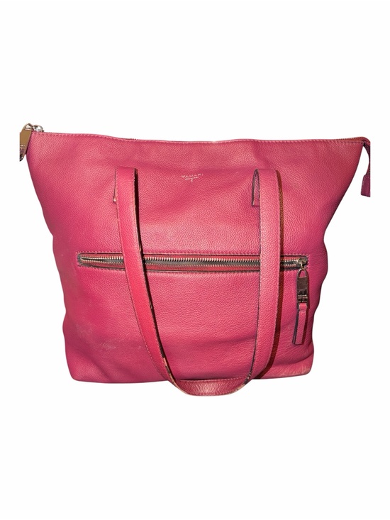 Tahari Handbags - Tahari Hot Pink Leather Tote Bag
